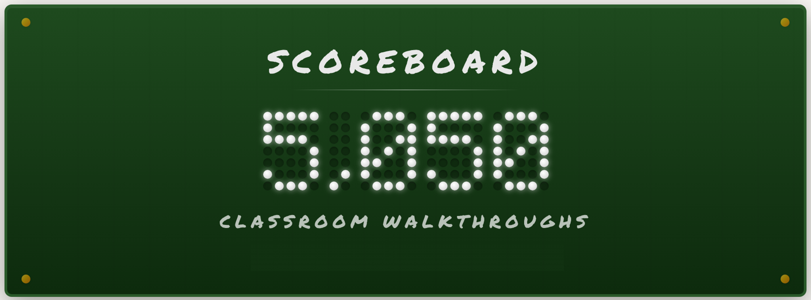 The ILA Classroom Walkthrough Scoreboard